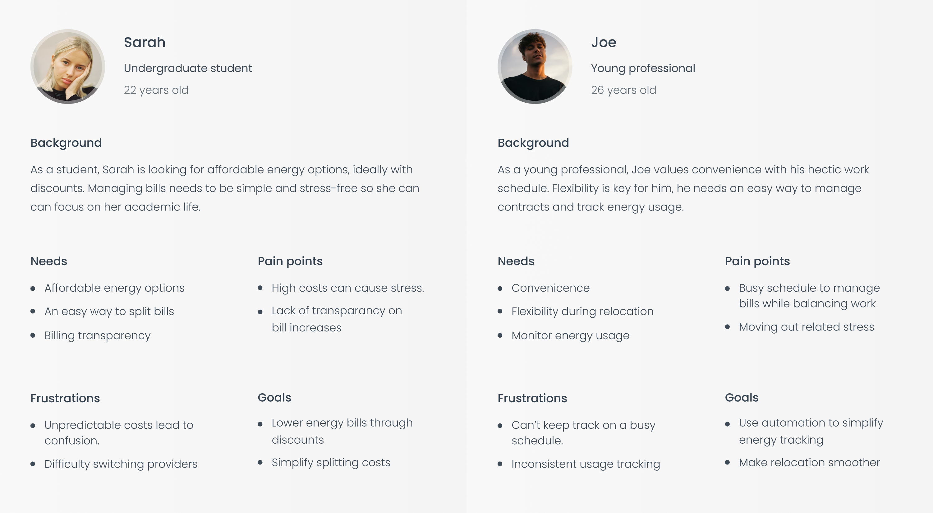 Enerio Wireframes